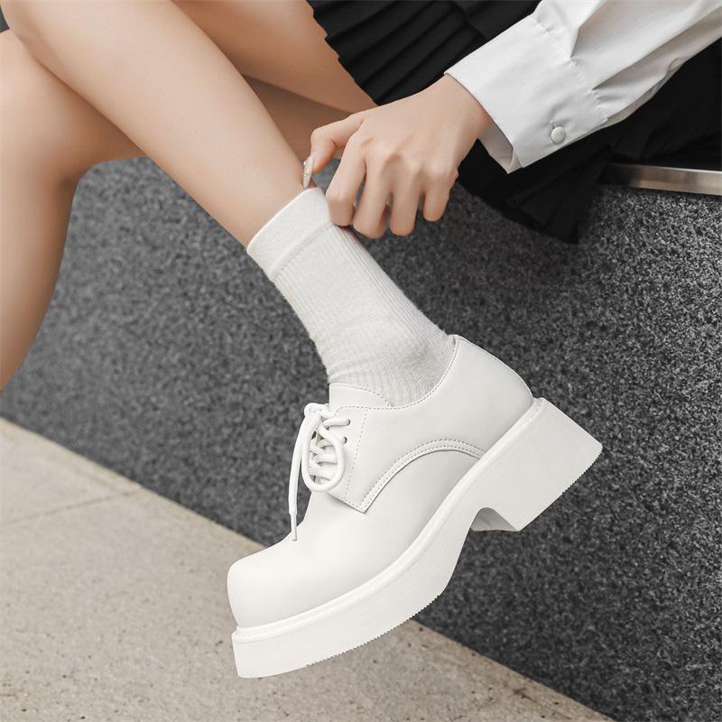 Men's shoes autumn 2024 low-top Martin shoes platform heightening British style business men's casual big head shoes 5778-J