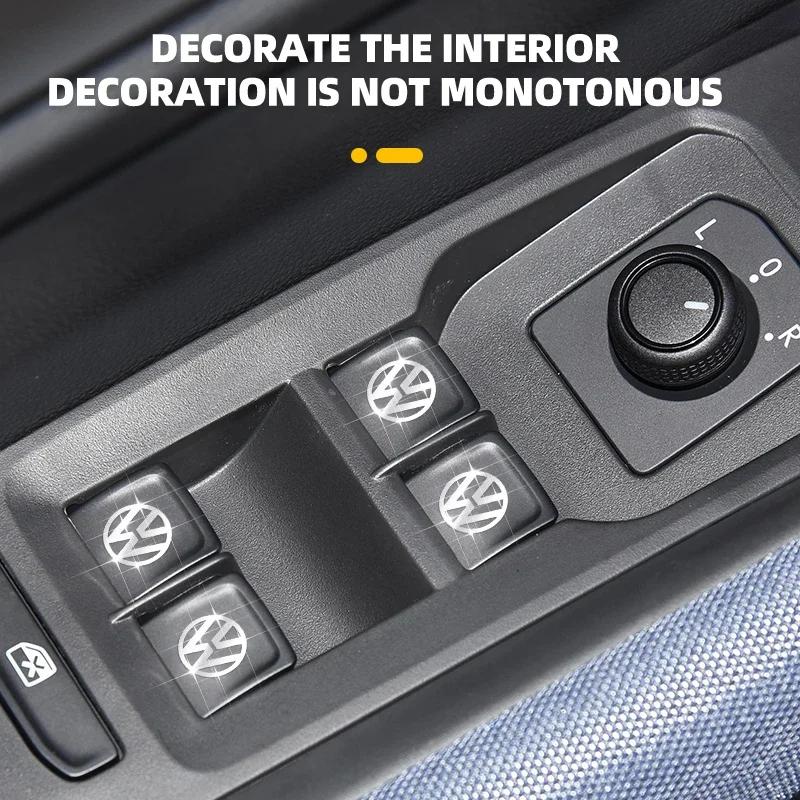 Car Styling 3D Metal Car Interior Decoration Sticker Badges Car Accessorie For VW Volkswagen Jetta MK5 Golf Passat 3B7 601 171