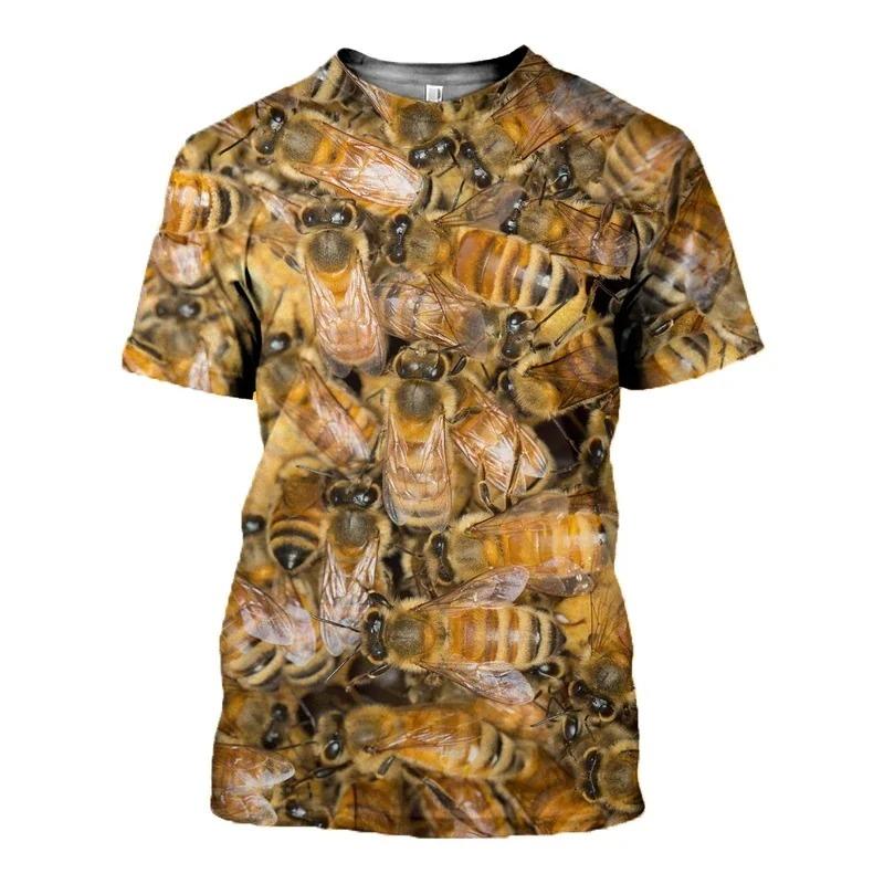 Tričko Insect Bee Grafika pro muže Dámské Oblečení 3D tisk Harajuku Módní Tričko Léto Neformální Streetwear Děti Krátký rukáv