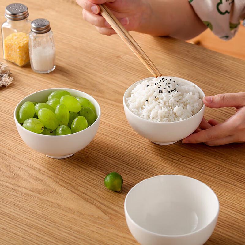 4,5-Zoll Haushalts-Reisschüsseln aus Glas - 10er-Set