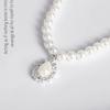 Jewelry Sets for Women Women Jewelry Bride Pearl Neck Necklace Set Earrings Pendant Necklace Hook Earrings Jewelry Set