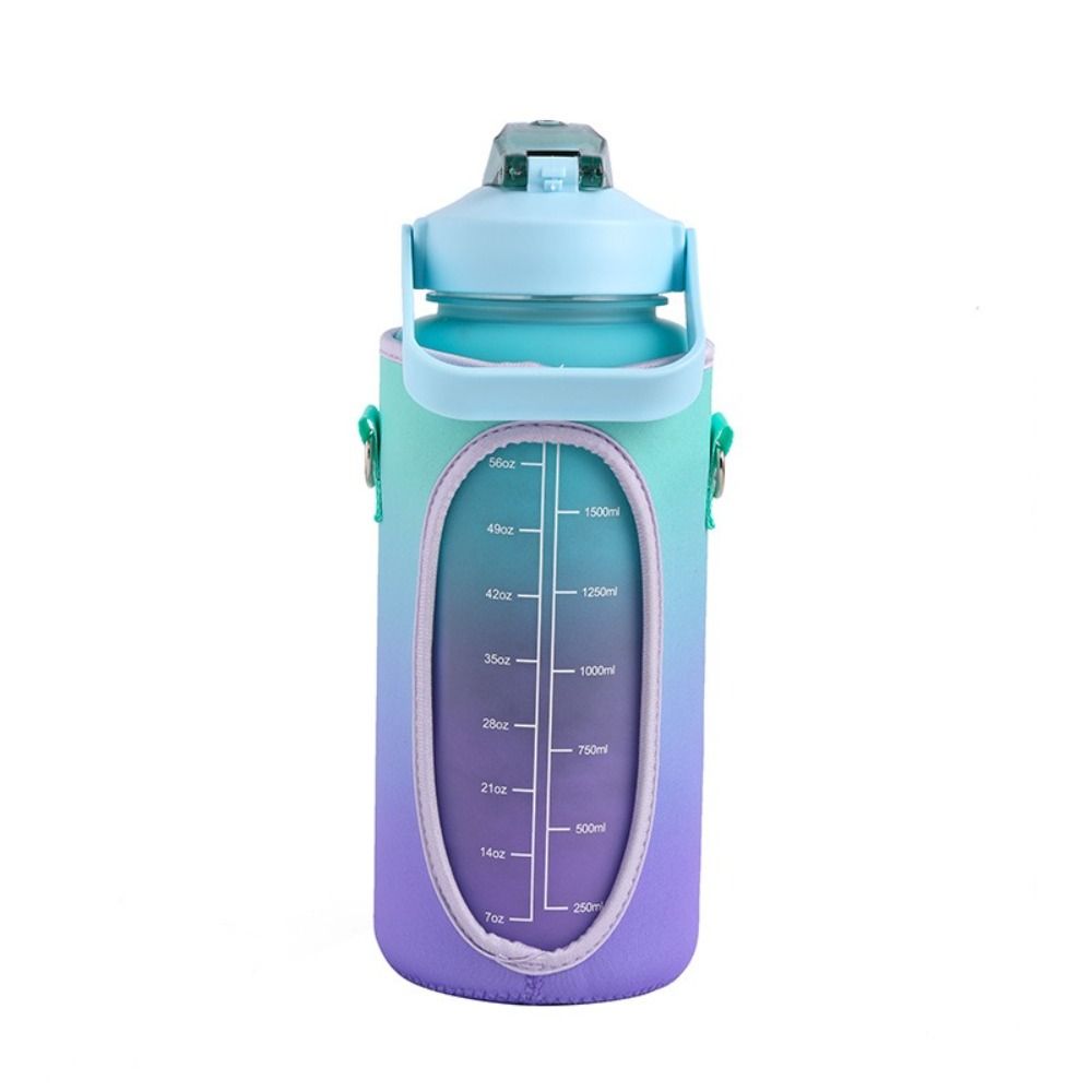 Half Gallon Water Bottle Cover 2L Capacity Thermo Pouch Carrying Strap Water Bottle Case  Gym