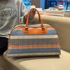 Women's plaid retro new crossbody gym bag crossbody light business trip fashion short distance handbag