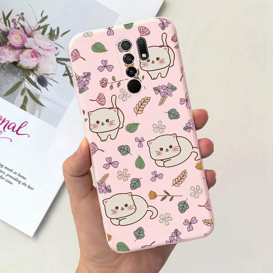 For Xiaomi Redmi 9 Cute Animal Cartoon Phone Case For Redmi 9 Prime Redmi9 China Version Candy Color Soft Silicon TPU Back Cover