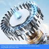 Bladeless Tower Fan USB Outdoor Fan Large Battery Rechargeable Fan Cooling Fan ABS Texture for Travel and Camping