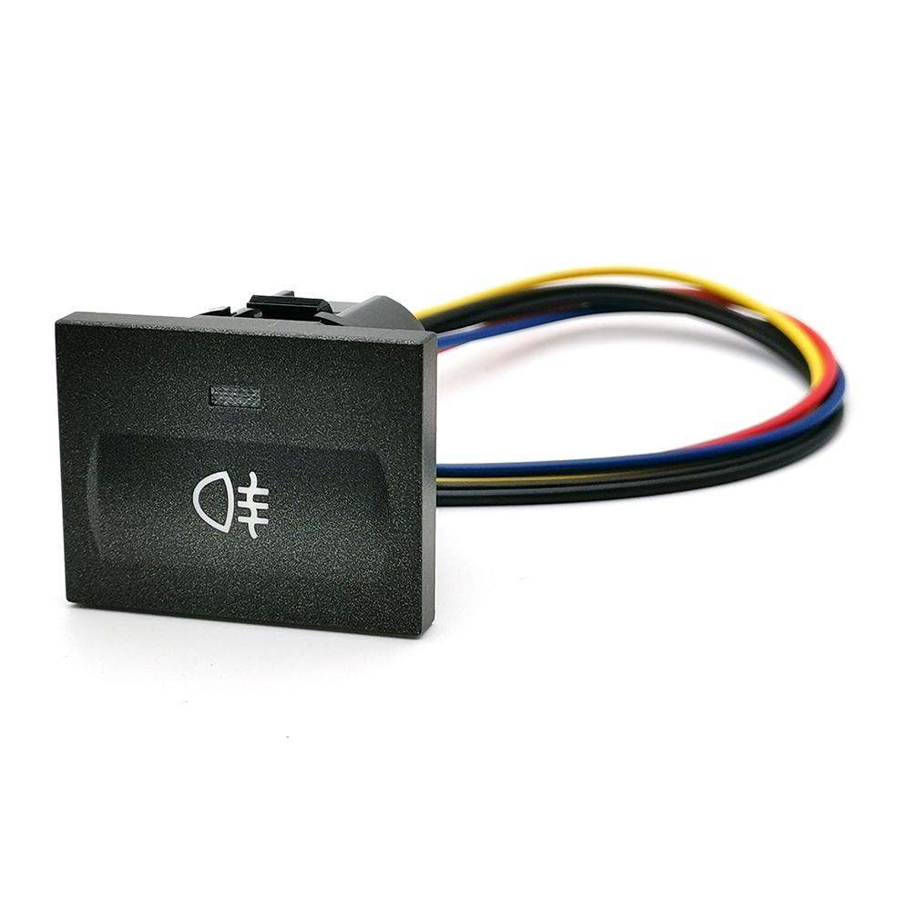 1PC Black Car LED Radar Front Rear Fog Light Power On Off Switch Button With Connect wire for Ford Focus 2 Mk2 2009 2010 2011