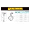 Kalei Electric Hard Seal Triple Eccentric Flanged Butterfly Valve CN plug (adapter included)