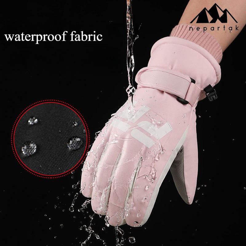 Winter Warm Motorcycle Gloves for Men Windproof Thermal Outdoor Ski Gloves