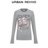UR 2025 Women's Bow Print Long Sleeve T-shirt