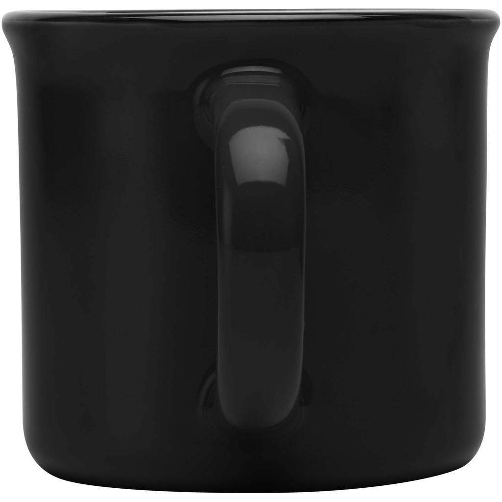 Glass "Bari" 240 Ml Glossy Ceramic Mug Solid Black
