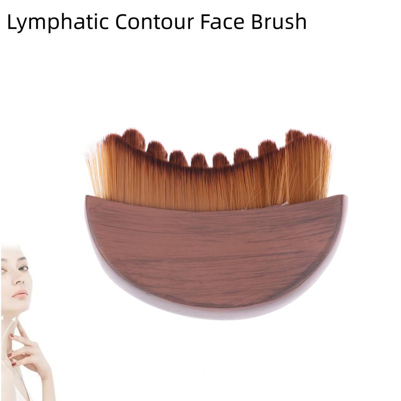 Lymphatic Contour Face Brush, Dry Brushing Face Brush, Lymphatic Drainage Massager For Face Sculpting