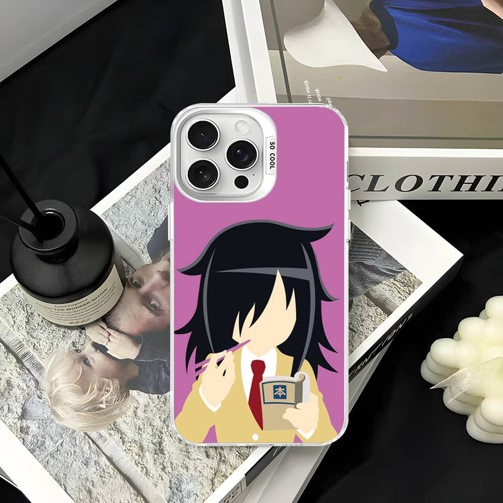 Watamote K-Kuroki T-Tomoko Phone Case For IPhone 17 16 15 14 13 12 11 Pro Max Color Black Matte Cover