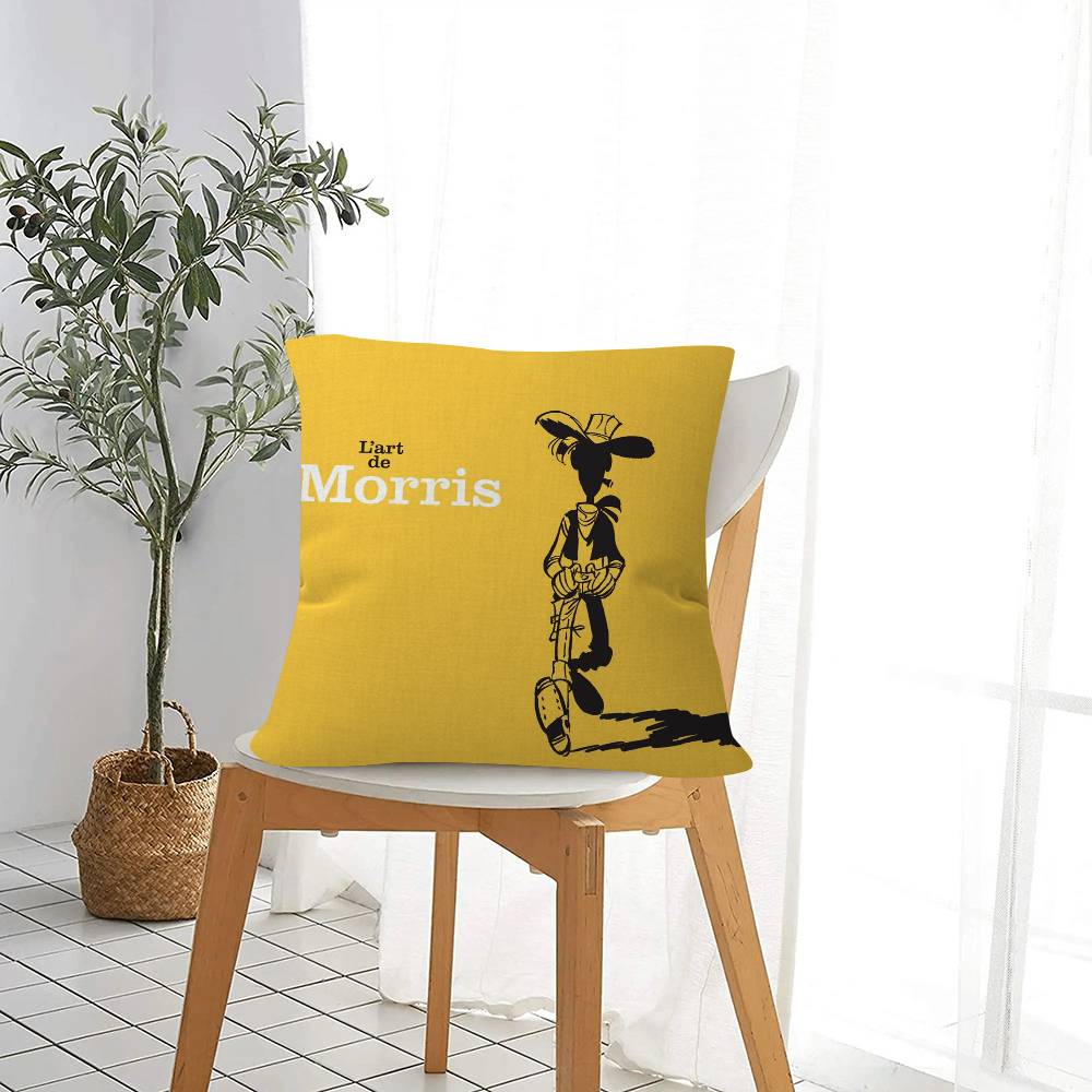 Anime LUCKY LUKE CARTOON   Pillow Anime Pillow Sofa Bed Head Pillow Cover Cushion Cover Fashion