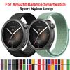 Bracelet en Boucle Nylon 20/22mm Pour Montre Intelligente Amazfit Balance Bracelet de Remplacement Bracelet Montre Sport Correa Pour Bracelet Amazfit Balance