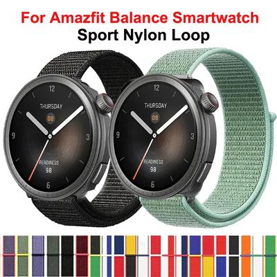 20/22mm Nylon-Schlaufenarmband Für Amazfit Balance Smartwatch Ersatzarmband Sport-Armband Correa Für Amazfit Balance Armband