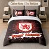 Custom Bedding Set Middlesbrough FC Pattern, Print Name Text 1 Duvet Cover plus 2 Pillowcases Home Textile
