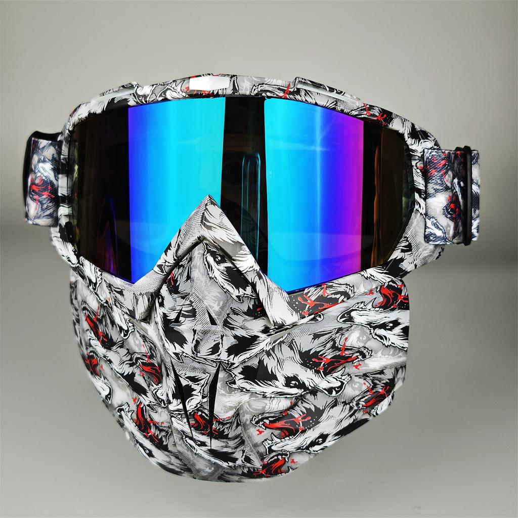Moto Snow Goggles Mask UV400 Outdoor Riding Men's Windproof Sand Goggles Helmet Mask Mask