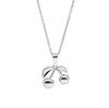 18K Gold Plated Stainless Steel Cherry Pendant Necklace for Women - Light Luxury Clavicle Chain