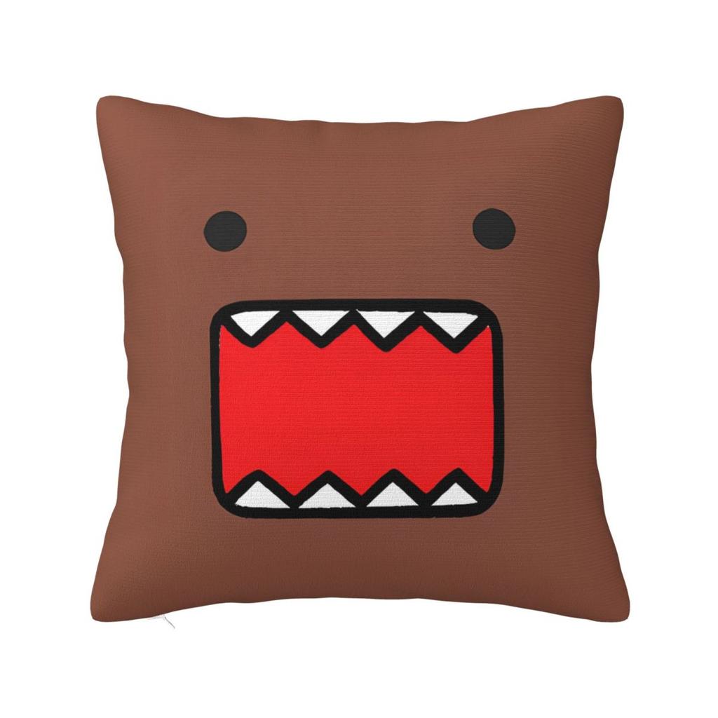 Funny Meme Domo Kun Face Pillowcase Polyester Cushion Cover Decoration Throw Pillow Case Cover Bedroom Square 4545cm