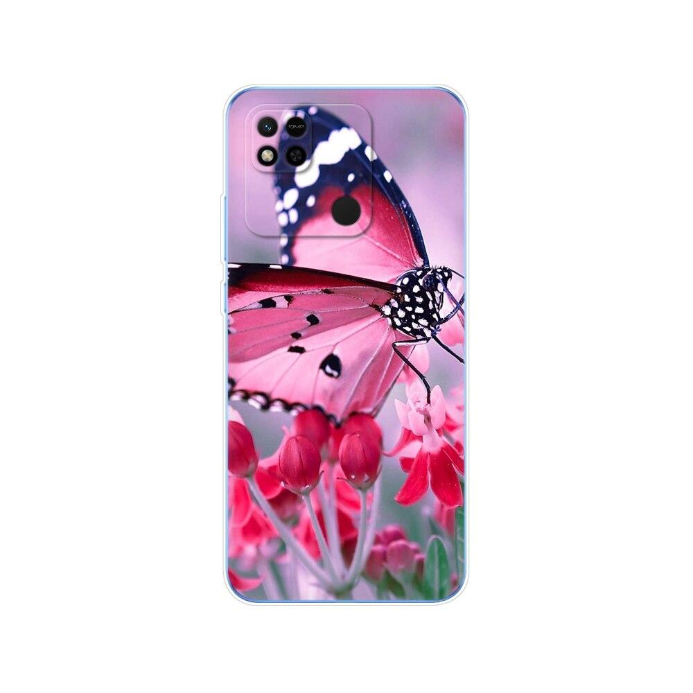 For Redmi 10A Case Back Cover For Xiaomi Redmi 10A Phone Case Redmi10A Bag Tpu Soft Silicon Protective Bumper Etui Funda Coque