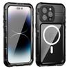Military Grade DropProof IP68 WaterProof Silicone Aluminum Metal Case For iPhone 16 15 14 Pro Max Plus Swim Diving Climb