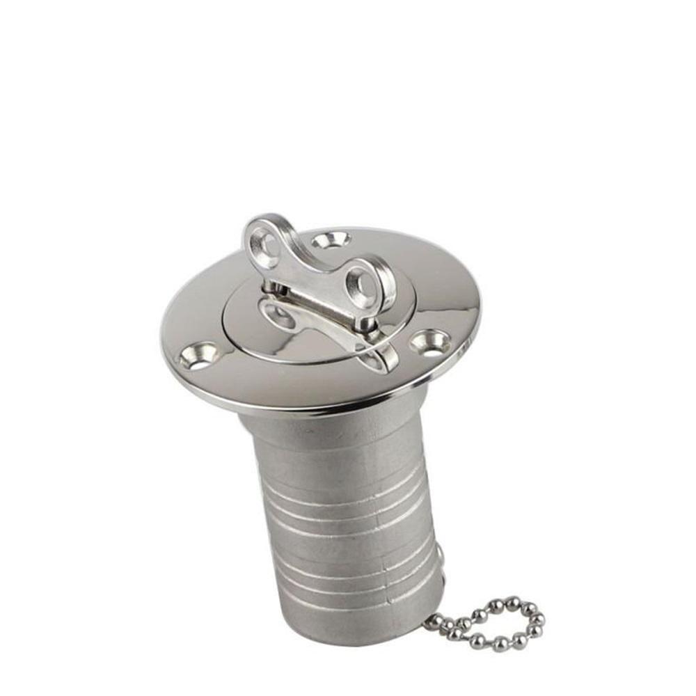 2pcs Replacement Universal Boat Yacht Deck Fill Plate Key Marine Fuel Tank Stainless Steel Spare Rustproof Waste Cap Accessories