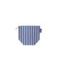 Clote String Pouch Mini - Striped Dark Blue