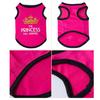 Puppy Clothes Round Neck Letter Printed Fashion Outfit Pet Vest Dog Sleeveless Clothes Cat Costume