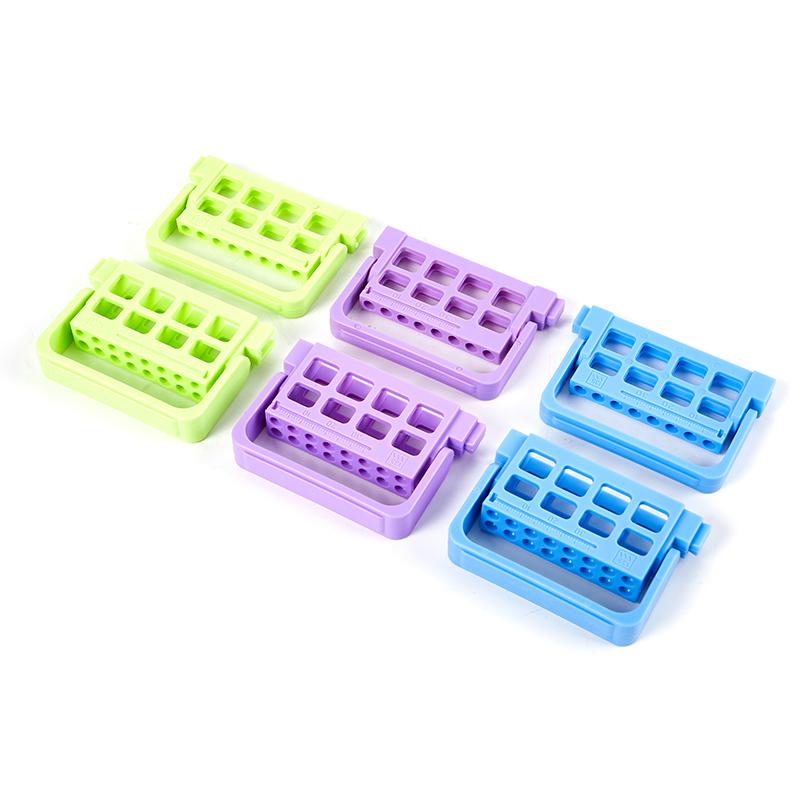 Dental Endo Files Holder 8/16 Holes 3 Colos Endo Stand Endo Tray For Endodontic Files Organizer Endo Box