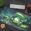 Lonely Frog Green Mouse Pad Large Computer Office Game Table Mat Xxl Rubber Antislip Stitched Edge Keyboard Mats Long Desk Pads