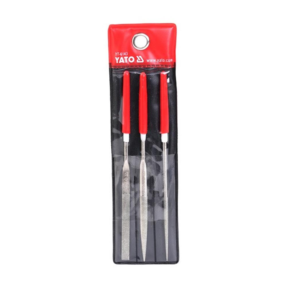 Yato Diamond Coated Needle File Set (Pack of 3)