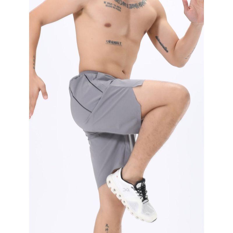 Birdhouse Ice Silk Quick-Dry Sports Shorts for Men, Summer High Elasticity Running Fitness Five-Point Pants, Export Men's Pants, American Style Pants