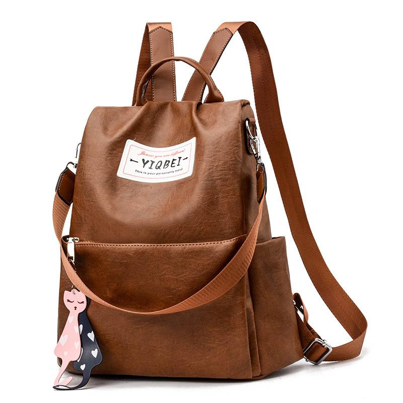 Backpack 2025 new simple and practical shoulder backpack schoolbag versatile bag large capacity women's handbag tide