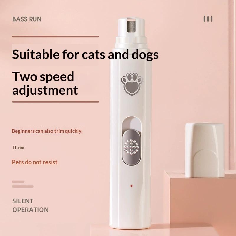 Usb Rechargeable Pet Nail Trimming Tool Built-In Grinding Wheel Portable Electric Paw Care Device For Small Medium Large Dogs