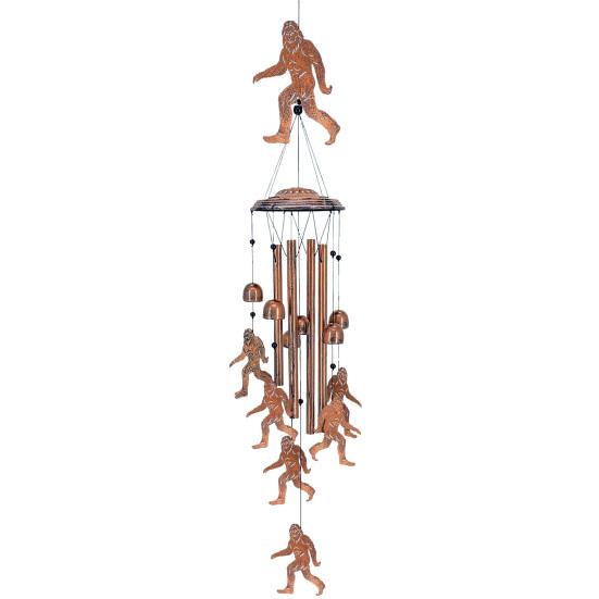 

Big Foot Wind Chimes for Outside Metal Windchime Decoration for Home Garden Patio Yard Decor Copper plated