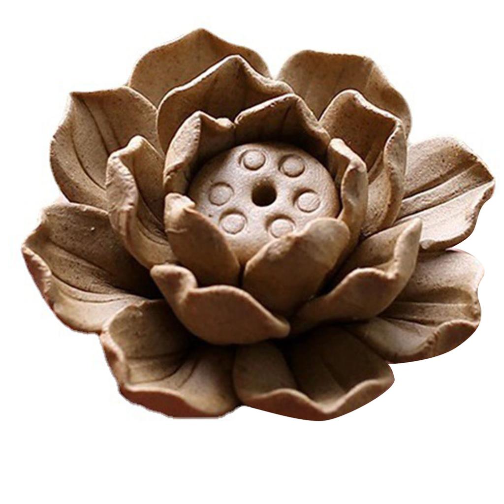 Lotus Incense Stick Holder Heat Resistant Safe Decorative Lotus Incense Sticks Burner for Living