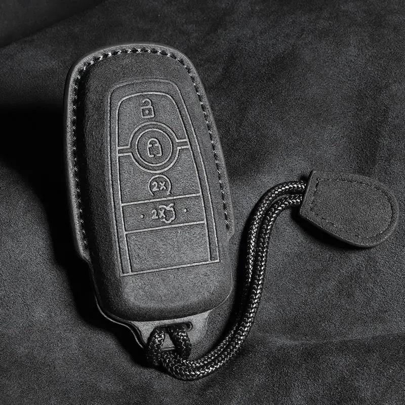 

For Ford Raptor F150 Remote Control Protector for Ford F-150 RAPTOR Keyless Car Key Case Leather Cover Shell Car Accessories
