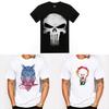 Owl Light Bulb Skull Pattern T Shirt For Men Casual Short Sleeve Printed Fabric Youth Wear