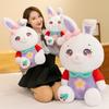 Flower Purple Rabbit Plush Toy Cute Cartoon Doll Girls Birthday Gift Holiday