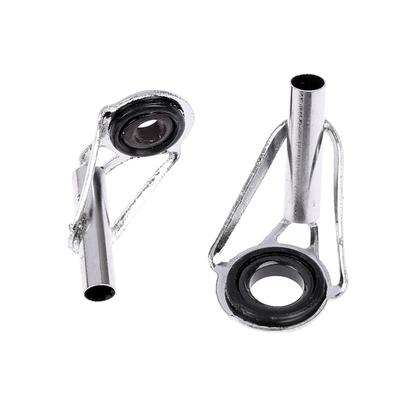 8Pcs Stainless Steel Fishing Rod Tip Ring Eye Guide With Ring Repair Kit