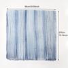 Gradient Striped Cotton Scarf Thin Breathable Soft Skin Friendly Shawl Elegant Style Sunscreen Short Beard Scarf For Women