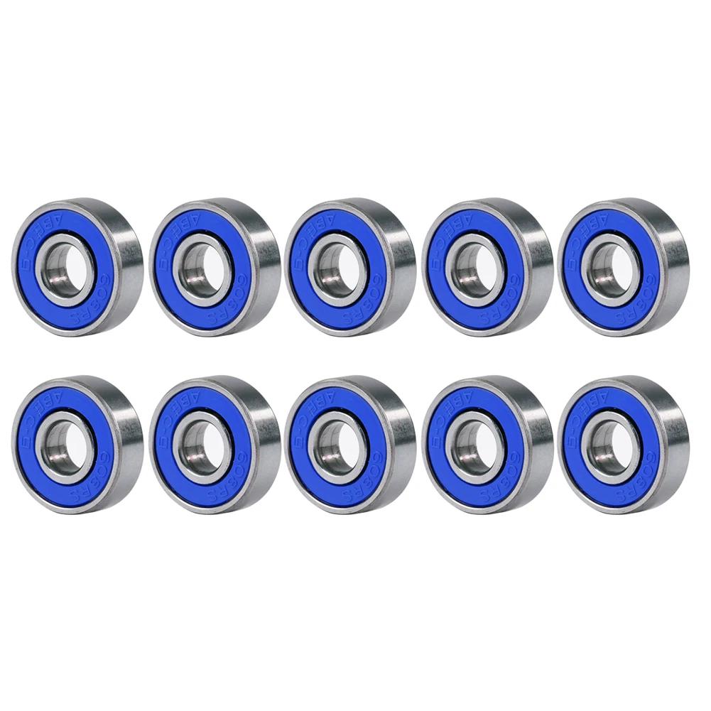 10/20pcs Ball Bearings 608RS ABEC-9 8x22x7mm Carbon Steel Miniature Bearing Skateboard Scooter Deep Groove  Roller Skate Bearing