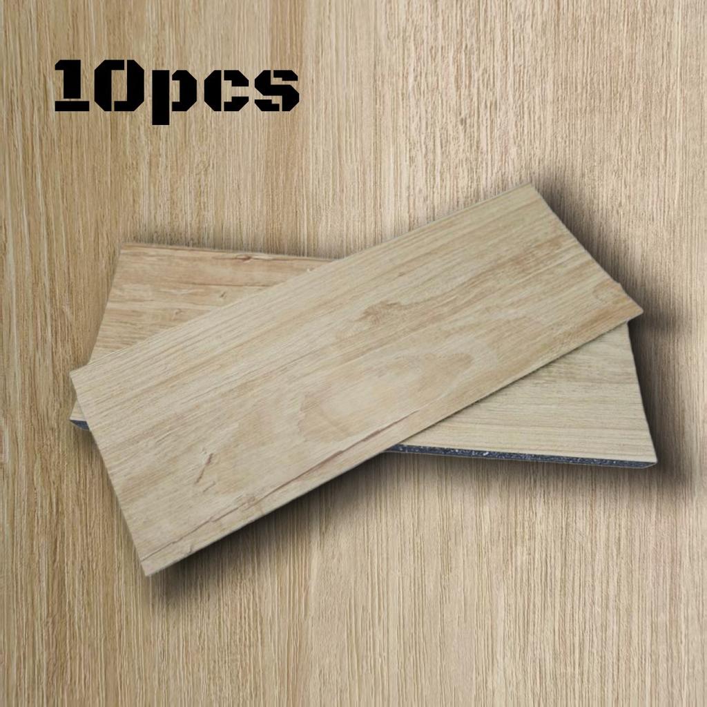 10pcs 15x40cm Peel and Stick Floor Tile, Pvc Plank Flooring Self-Adhesive, Luxury Wood-Look Planks for DIY Installation