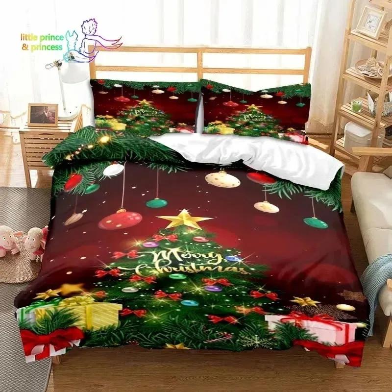 

Christmas Snow Patern featuring Text Beding Set Single Twin Ful Quen King-Sized Dimensionsd Dimensions Bed Linen Set Aldult Young Boys Bedrom 3D Print 120*200cm Single