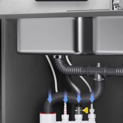 Connettore a Tee Universale per Tubo di Scarico Cucina Bagno Filtro Purificatore d'Acqua Anti Odore Tappo a Tee Anti Odore