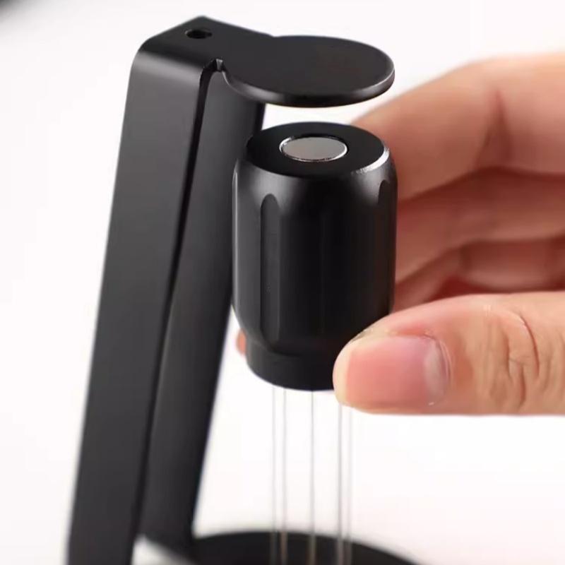 Magnetische Koffiedoek Poedernaald 304 Roestvrij Staal Koffiepoeder Dispenser Afneembaar Roeren 8-Pins Thuiscafé WDT Tools