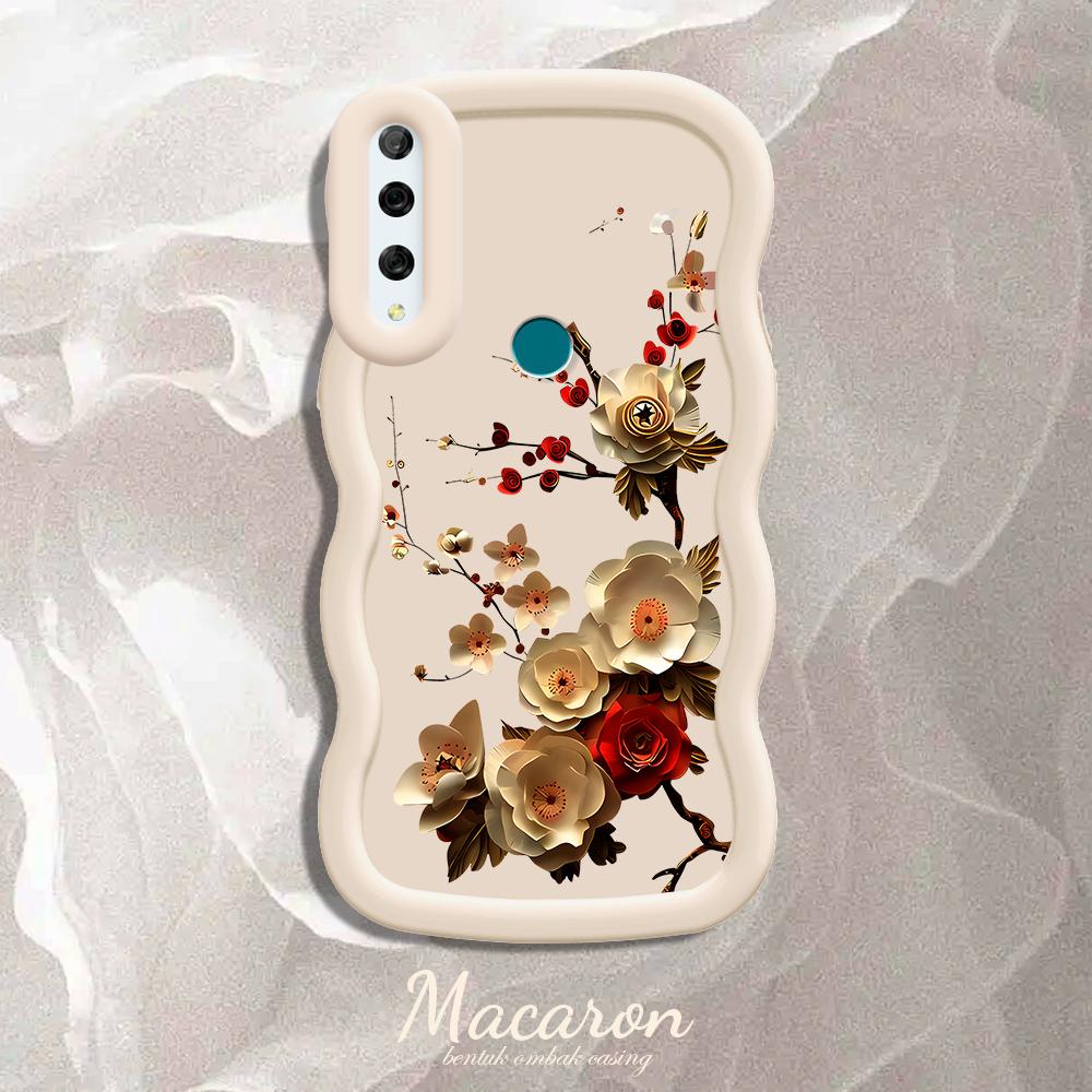 Painted Pattern Big Wave Edge Soft Silicone Material Macaron Phone Case Shockproof Protective Rubber Casing for iPhone Huawei Honor Infinix Tecno