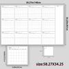 Cross-Border Erasable Yearly Calendar Planner - Undated English Work & Meeting Record