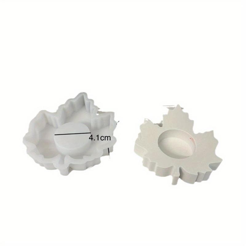 Maple Leaf Candelabra Silicone Mold Leaf Candle Holder Tea Light Gypsum Resin Mold