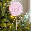 Ice Cream Colorful Christmas Pendant Candy Cane Festive Christmas Drop Ornaments Pendant Party Home Wall Shop Decoration